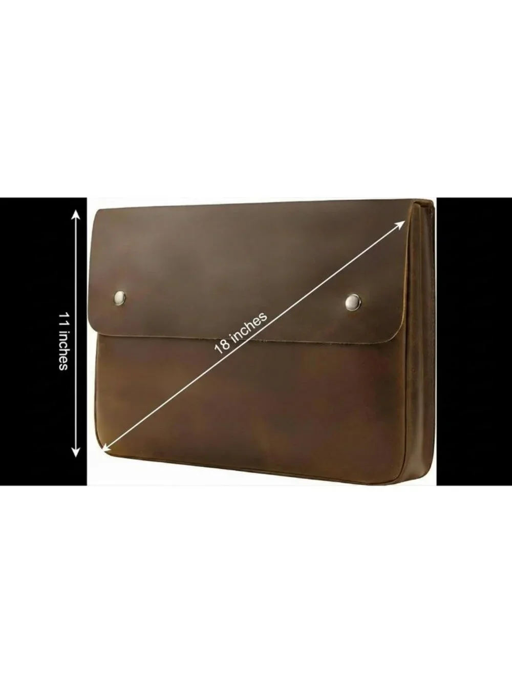 Spacious Leather Document Organizer & Portfolio Case for 13